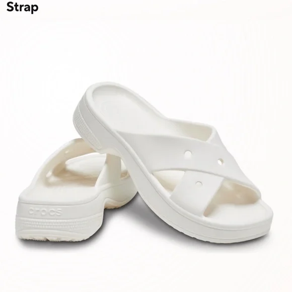 CROCS | Shoes | Crocs White Mules Clogs Comfortable Slipon 
